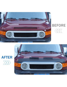 Máscara de capó LLKUANG para Toyota FJ Cruiser 2007-2021 2