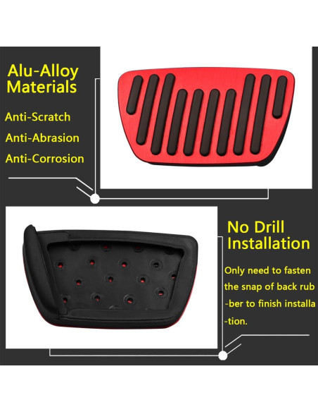 Cubierta Pedal de Freno y Acelerador GZJUNFUGJ para Toyota y Lexus