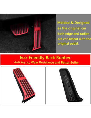 Cubierta Pedal de Freno y Acelerador GZJUNFUGJ para Toyota y Lexus