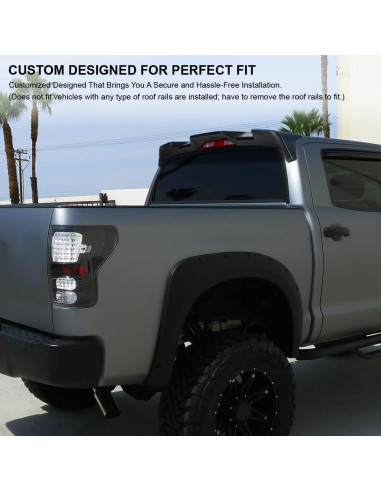 Spoiler de Techo Cab Matte Negro Espec-D para Toyota Tundra 2007-2013