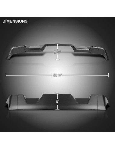 Spoiler de Techo Cab Matte Negro Espec-D para Toyota Tundra 2007-2013