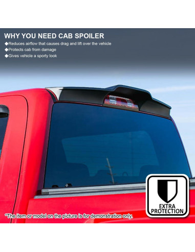 Spoiler de Techo Cab Matte Negro Espec-D para Toyota Tundra 2007-2013