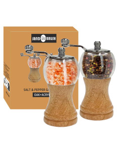 Juego de Molinillos de Pimienta SAND DR BRUSH 12.7cm Madera