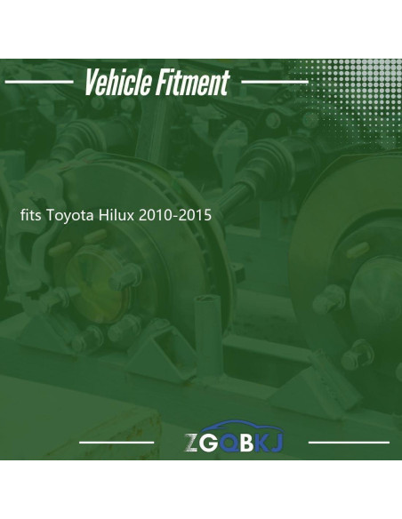 Juego de 4 Pastillas de Freno Cerámicas Zgqbkj para Toyota Hilux 2010-2015