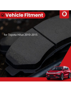 Pastillas de freno cerámicas Arrhythmic 4 piezas Toyota Hilux 2010-2015 2