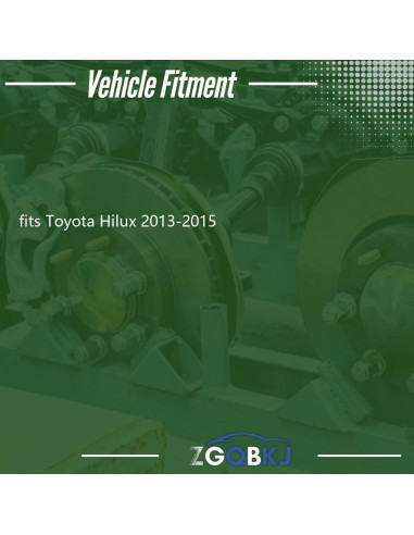 Juego de 4 Pastillas de Freno Cerámicas Delanteras Zgqbkj Toyota Hilux 2013-2015