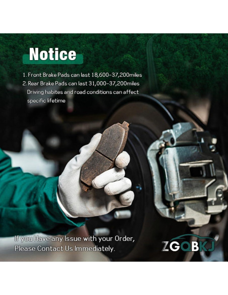 Juego de 4 Pastillas de Freno Cerámicas Delanteras Zgqbkj Toyota Hilux 2013-2015