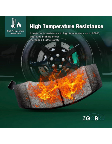 Juego de 4 Pastillas de Freno Cerámicas Delanteras Zgqbkj Toyota Hilux 2013-2015