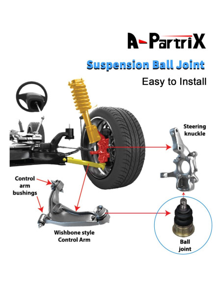 Rótula Inferior Delantera A-Partrix para Toyota 4Runner/FJ Cruiser/Hilux