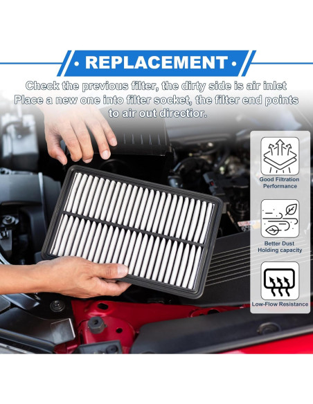 Filtro de Aire del Motor VekAuto para Toyota Hilux 2016-2022