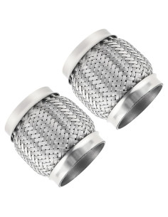 2 Piezas Tubería Flexible de Escape YGDMD 3" Acero Inoxidable