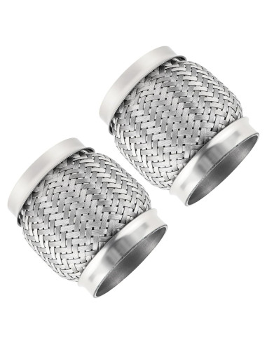 2 Piezas Tubería Flexible de Escape YGDMD 3" Acero Inoxidable