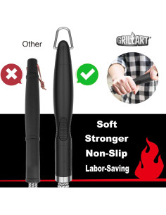 Cepillo de Parrilla GRILLART BR-8115 Acero Inoxidable 45.72 cm 2