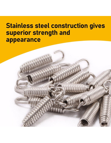 Gancho de Resorte de Escape de Motocicleta Awlbed 4 PCS Plata