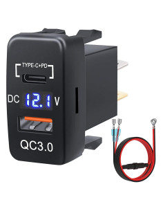 Cargador USB C Cllena con Carga Rápida 3.0 para Toyota