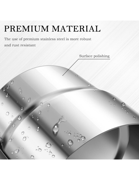 Abrazadera de escape CXCCOI 2.25" ID/OD Acero Inoxidable