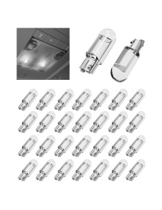 30 Bombillas LED T10 194 SCUARI 12V 0.36W Blancas