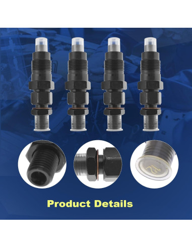 4 Inyectores de Combustible Diésel COPACHI 23600-59155 para Toyota