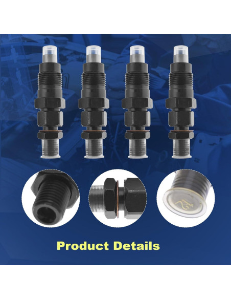 4 Inyectores de Combustible Diésel COPACHI 23600-59155 para Toyota