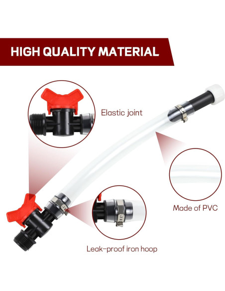Kit de Manguera de Combustible Ongfuwu con Válvula y Curvador