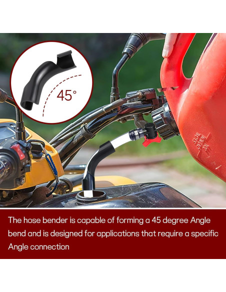 Kit de Manguera de Combustible Ongfuwu con Válvula y Curvador