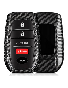 Cubierta de llavero T-carbon para Toyota Venza 2021-2024, fibra de carbono