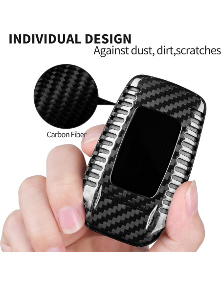 Cubierta de llavero T-carbon para Toyota Venza 2021-2024, fibra de carbono Cubierta de llavero T-carbon para Toyota Venza 2021-2024, fibra de carbono