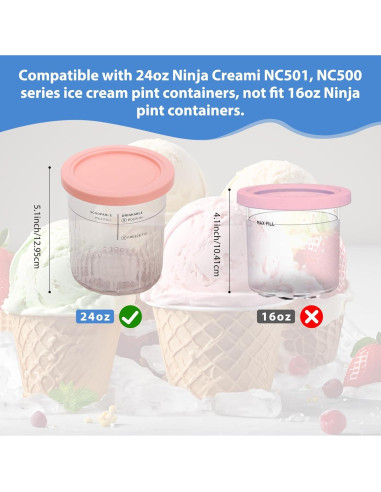 Recipientes Herméticos Ninja CREAMi Deluxe 2 Pack 710ml