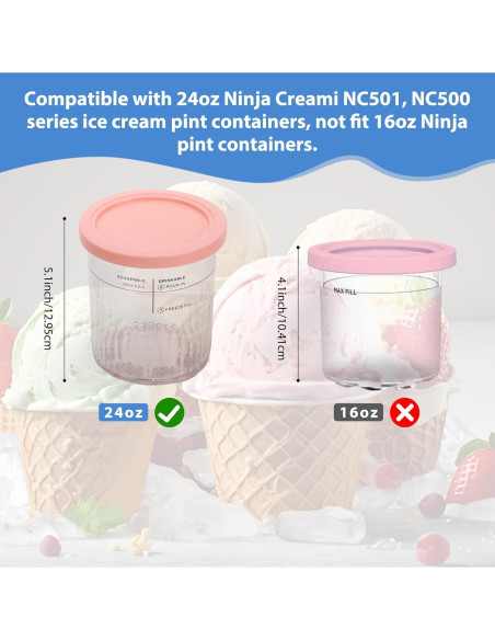 Recipientes Herméticos Ninja CREAMi Deluxe 2 Pack 710ml