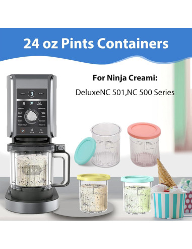 Recipientes Herméticos Ninja CREAMi Deluxe 2 Pack 710ml