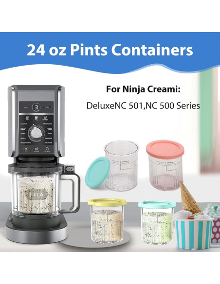 Recipientes Herméticos Ninja CREAMi Deluxe 2 Pack 710ml
