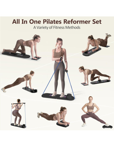Conjunto de Reformador de Pilates DQI 15 en 1 para Entrenamiento en Casa