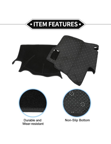 Cubierta de tablero VekAuto para Toyota Hilux 2005-2015, negra