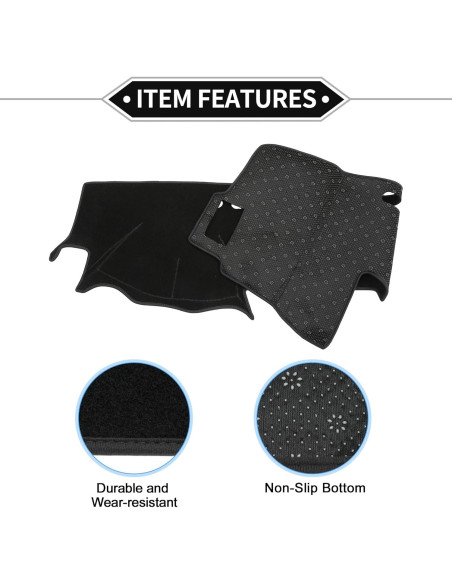 Cubierta de tablero VekAuto para Toyota Hilux 2005-2015, negra