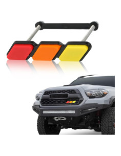 Insignia Decorativa de Rejilla Tricolor Dewkou para Automóviles