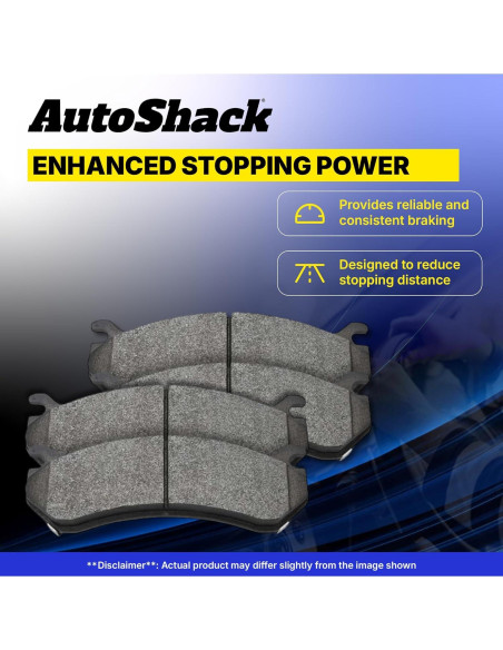 Juego de Pastillas de Freno Cerámicas Delanteras AutoShack SCD923 para Toyota Corolla y Pontiac Vibe