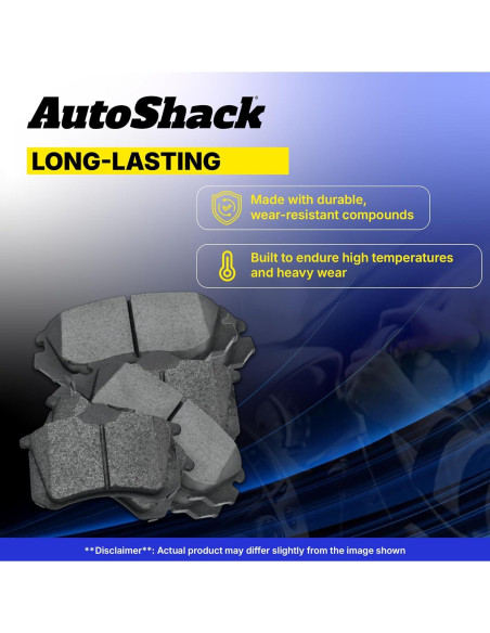 Juego de Pastillas de Freno Cerámicas Delanteras AutoShack SCD923 para Toyota Corolla y Pontiac Vibe