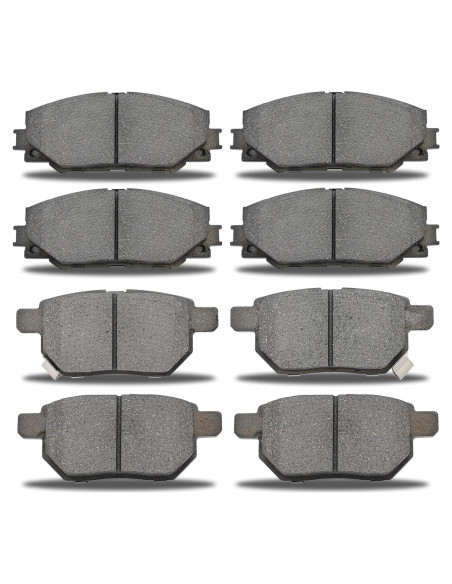 Juego de Pastillas de Freno Delanteras y Traseras YYZKSK 8 Piezas