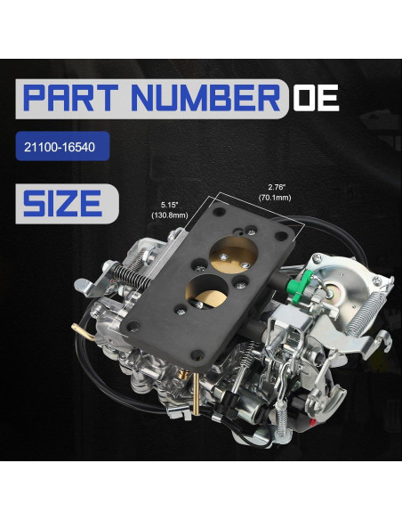 Carburador 2 Barriles X4XZ 21100-16540 para Toyota Corolla 1.6L