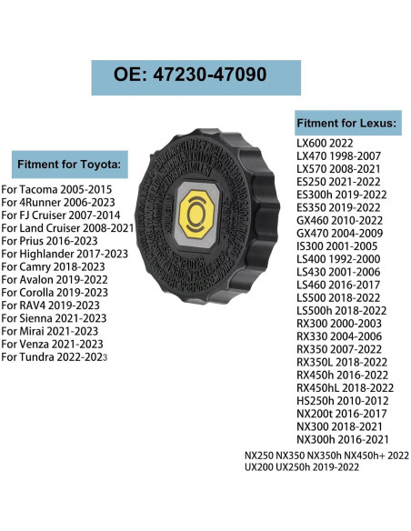 Tapa Depósito Cilindro Maestro Freno QGQZIQG 47230-47090