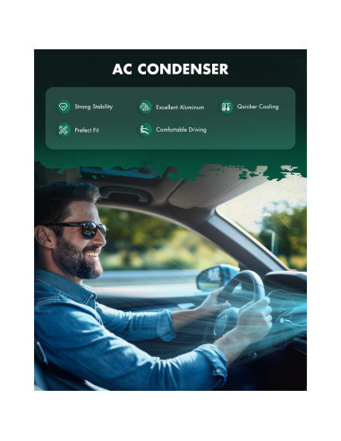 Condensador de Aire Acondicionado SCITOO para Toyota Corolla 2009-2016