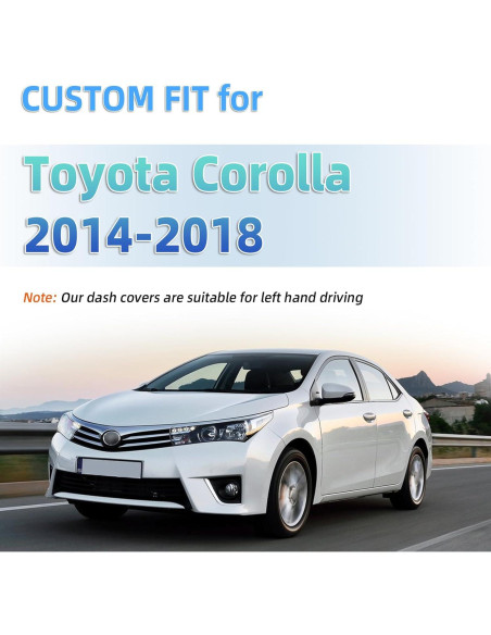 Cubierta de tablero SKYLOTEC para Toyota Corolla 2014-2018