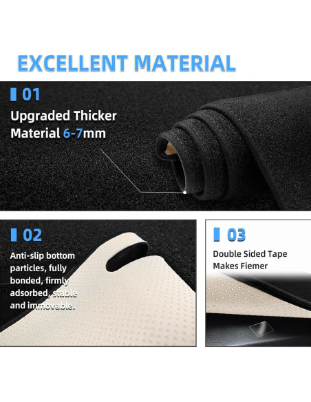 Cubierta de tablero SKYLOTEC para Toyota Corolla 2014-2018