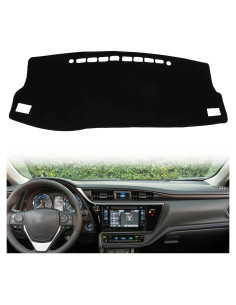 Cubierta de tablero KEEGTBOX para Toyota Corolla 2014-2018 Bisel Negro