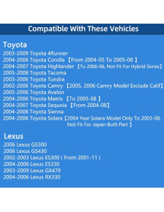 Tapa de Gas ROVIKE 77300-47010 para Toyota y Lexus 2002-2009 2
