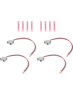Conector de Inyector de Combustible Pigtail Zelven 4Pcs 2 Pin 2