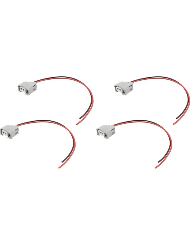 Conector de Inyector de Combustible Pigtail Zelven 4Pcs 2 Pin