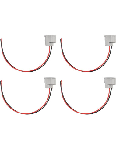 Conector de Inyector de Combustible Pigtail Zelven 4Pcs 2 Pin