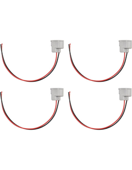 Conector de Inyector de Combustible Pigtail Zelven 4Pcs 2 Pin