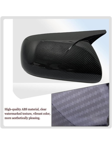 Cubierta de Espejo Lateral MUXEE para Toyota Corolla 2009-2013 - Fibra de Carbono